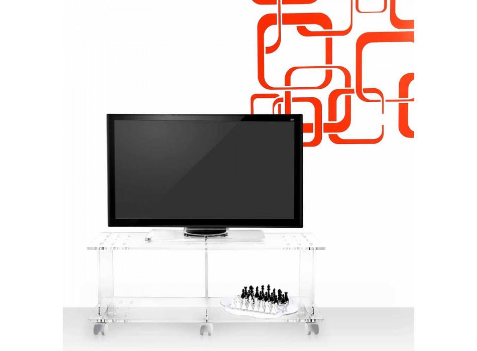 TV stolek moderní design plexisklo Magician Viadurini