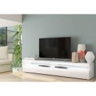 TV skříňka z bílého dřeva nebo břidlice do obývacího pokoje 2 velikosti - Laurent Viadurini