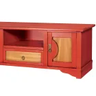 Televizní stojan z dýhovaného dřeva s různými povrchovými úpravami vyrobený v Itálii - Purusha Viadurini