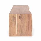 Moderní televizní stojan v akáciovém dřevě se 3 zásuvkami Homemotion - Lauro Viadurini