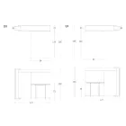 Multifunkční otočná skříň s TV stojanem a integrovaným stolkem Made in Italy - Illusione Viadurini