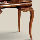 Klasický kosmetický toaletní stolek z ořechového dřeva Made in Italy - Hastings Viadurini