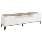 Mobilní televize v melaminu 2 pokoje a 1 zásuvka Made in Italy - Florentino Viadurini