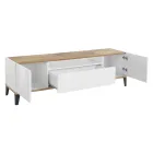 Mobilní televize v melaminu 2 pokoje a 1 zásuvka Made in Italy - Florentino Viadurini