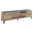 Mobilní televize v melaminu 2 pokoje a 1 zásuvka Made in Italy - Florentino Viadurini