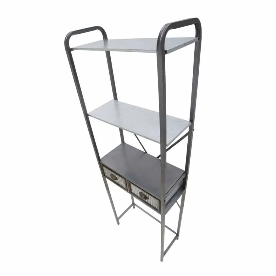 Moderní designová průmyslová železná koupelnová skříňka - Pome Viadurini