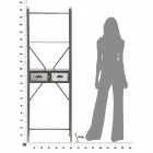 Moderní designová průmyslová železná koupelnová skříňka - Pome Viadurini