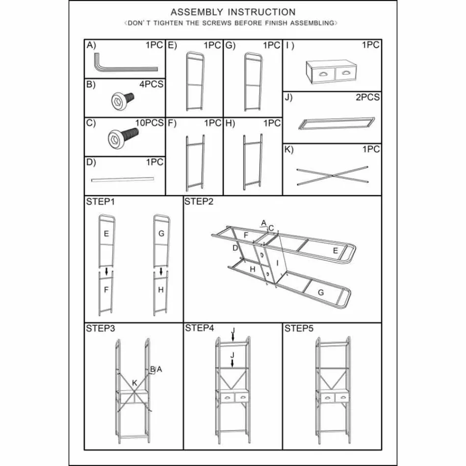 Moderní designová průmyslová železná koupelnová skříňka - Pome Viadurini