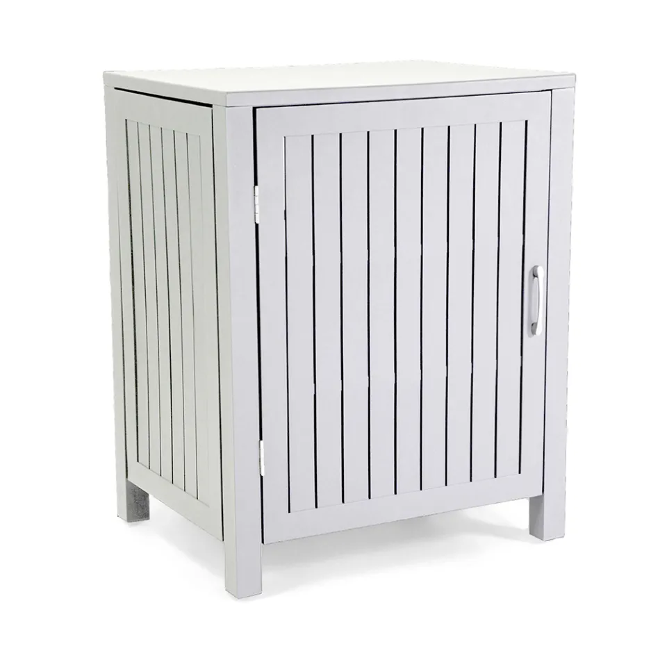 Venkovní hliníková skříňka s 1 dvířky v různých povrchových úpravách - Hotel Viadurini