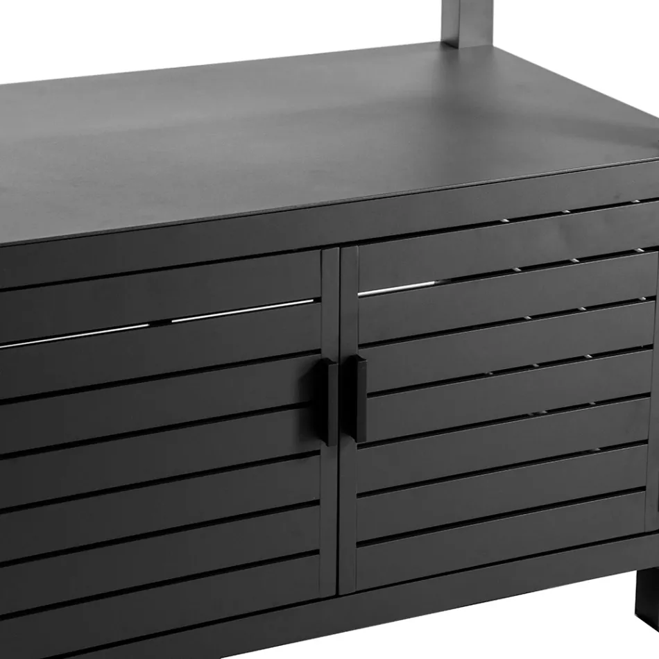 Venkovní hliníková skříňka se 2 dveřmi - kamera Viadurini