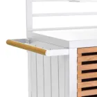 Zahradní skříňka z hliníku a brazilského teaku - Deník Viadurini