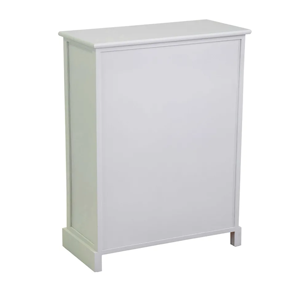 Dřevěná interiérová skříňka se 2 dveřmi a 2 zásuvkami - Meduse Viadurini