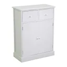 Dřevěná interiérová skříňka se 2 dveřmi a 2 zásuvkami - Meduse Viadurini