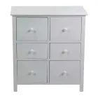 Dřevěná skříňka do interiéru se 6 zásuvkami - Medúza Viadurini