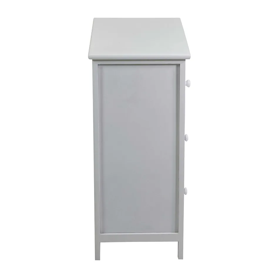 Dřevěná skříňka do interiéru se 6 zásuvkami - Medúza Viadurini