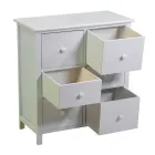 Dřevěná skříňka do interiéru se 6 zásuvkami - Medúza Viadurini