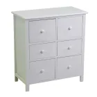 Dřevěná skříňka do interiéru se 6 zásuvkami - Medúza Viadurini