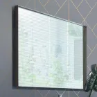 Závěsný koupelnový nábytek ze dřeva, kovu a keramiky W96 cm, Precious - Renga Viadurini