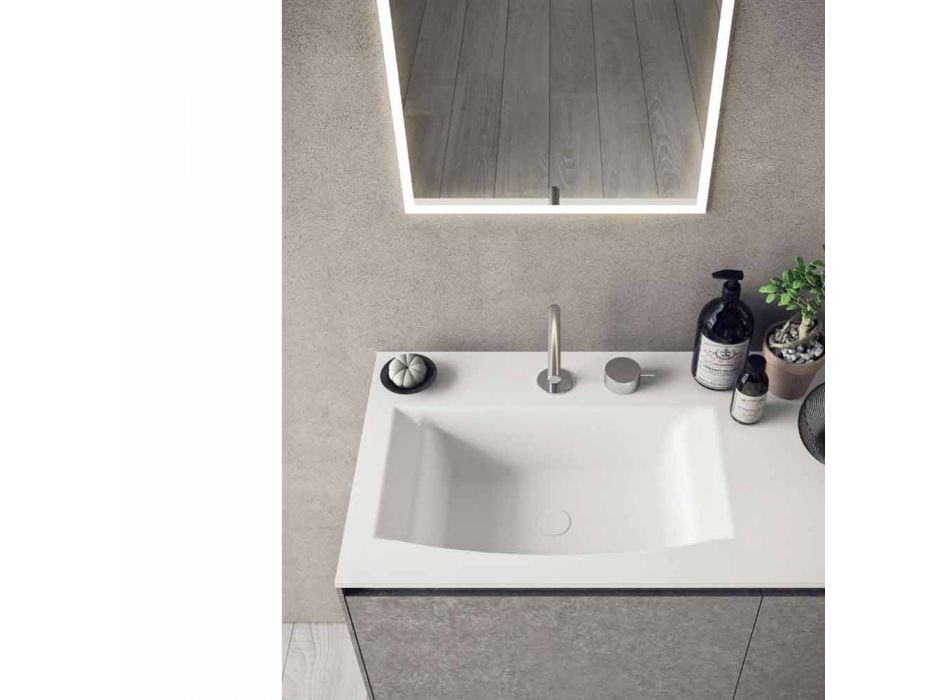 Zavěšený designový nábytek, složení moderní koupelny - Callisi9 Viadurini