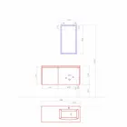 Zavěšený designový nábytek, složení moderní koupelny - Callisi9 Viadurini