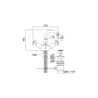 Jednootvorový bidet z těžké mosazi s odpadem Made in Italy - Polignano Viadurini