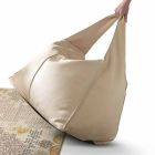 Moje domácí taška poufne v moderním designu vyrobeném z kůže Itálie Viadurini