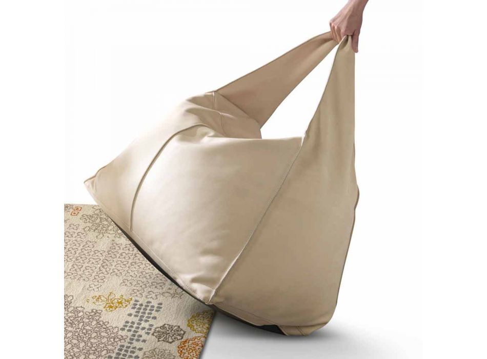 Moje domácí taška poufne v moderním designu vyrobeném z kůže Itálie Viadurini