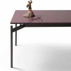 Designový stůl My Home Dub v lakovaném MDF H74xL200cm vyrobeném v Itálii Viadurini