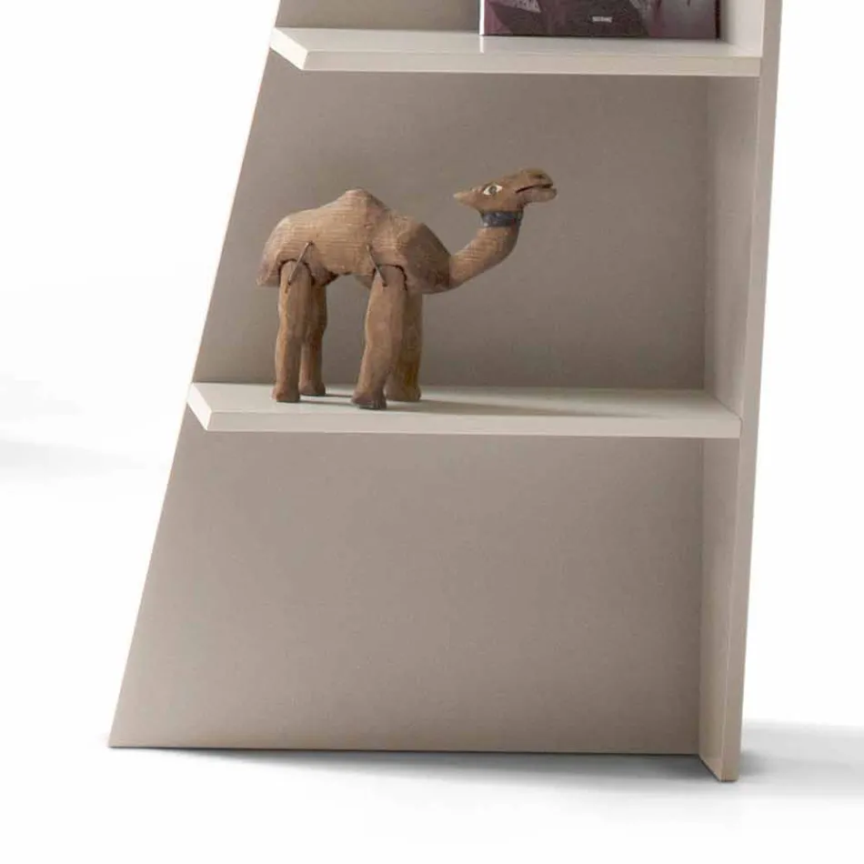 Můj domov Esquina design rohové knihovny MDF lakované H220cm vyrobené v Itálii Viadurini