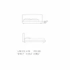 My Home Long Island polstrované kožené dvoulůžko vyrobené v Itálii Viadurini