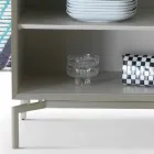 Můj domácí Mirage design bočnice v lakovaném MDF H71xL210cm vyrobeném v Itálii Viadurini