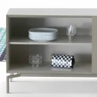 Můj domácí Mirage design bočnice v lakovaném MDF H71xL210cm vyrobeném v Itálii Viadurini