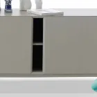 Můj domácí Mirage design bočnice v lakovaném MDF H71xL210cm vyrobeném v Itálii Viadurini