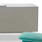 Můj domácí Mirage design bočnice v lakovaném MDF H71xL210cm vyrobeném v Itálii Viadurini
