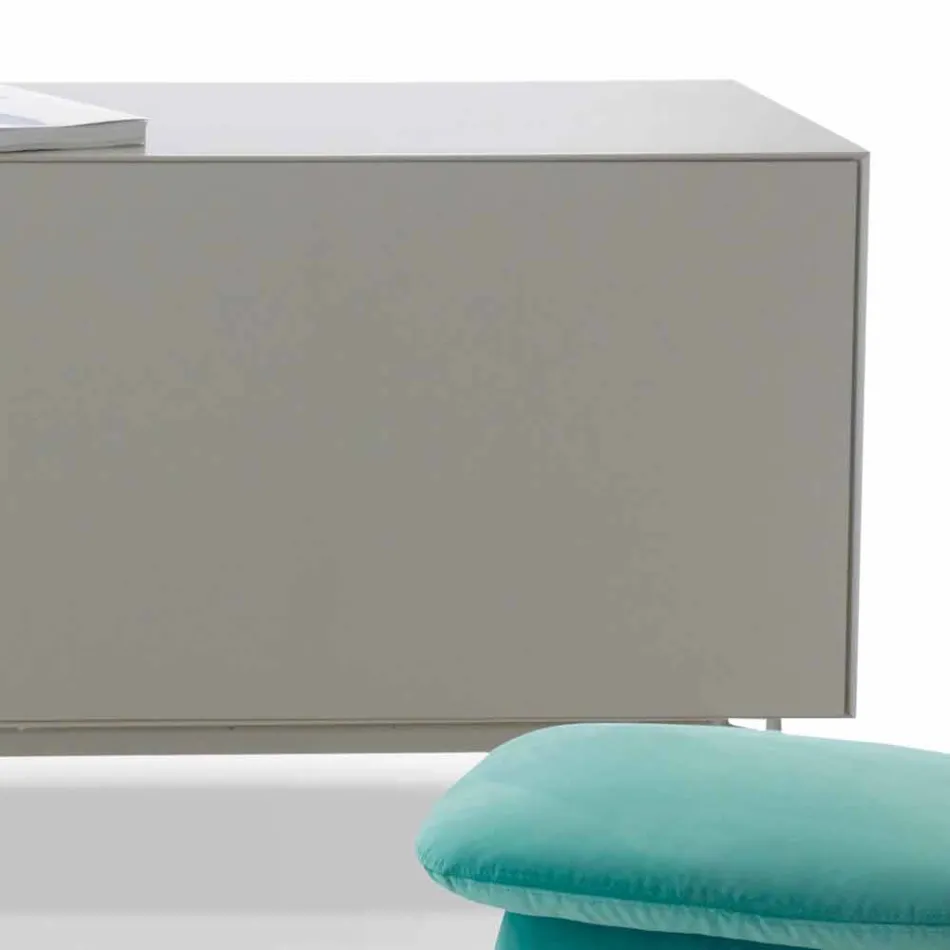 Můj domácí Mirage design bočnice v lakovaném MDF H71xL210cm vyrobeném v Itálii Viadurini