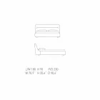 My Home Sleepway čalouněná manželská postel 180x90cm vyrobená v Itálii Viadurini