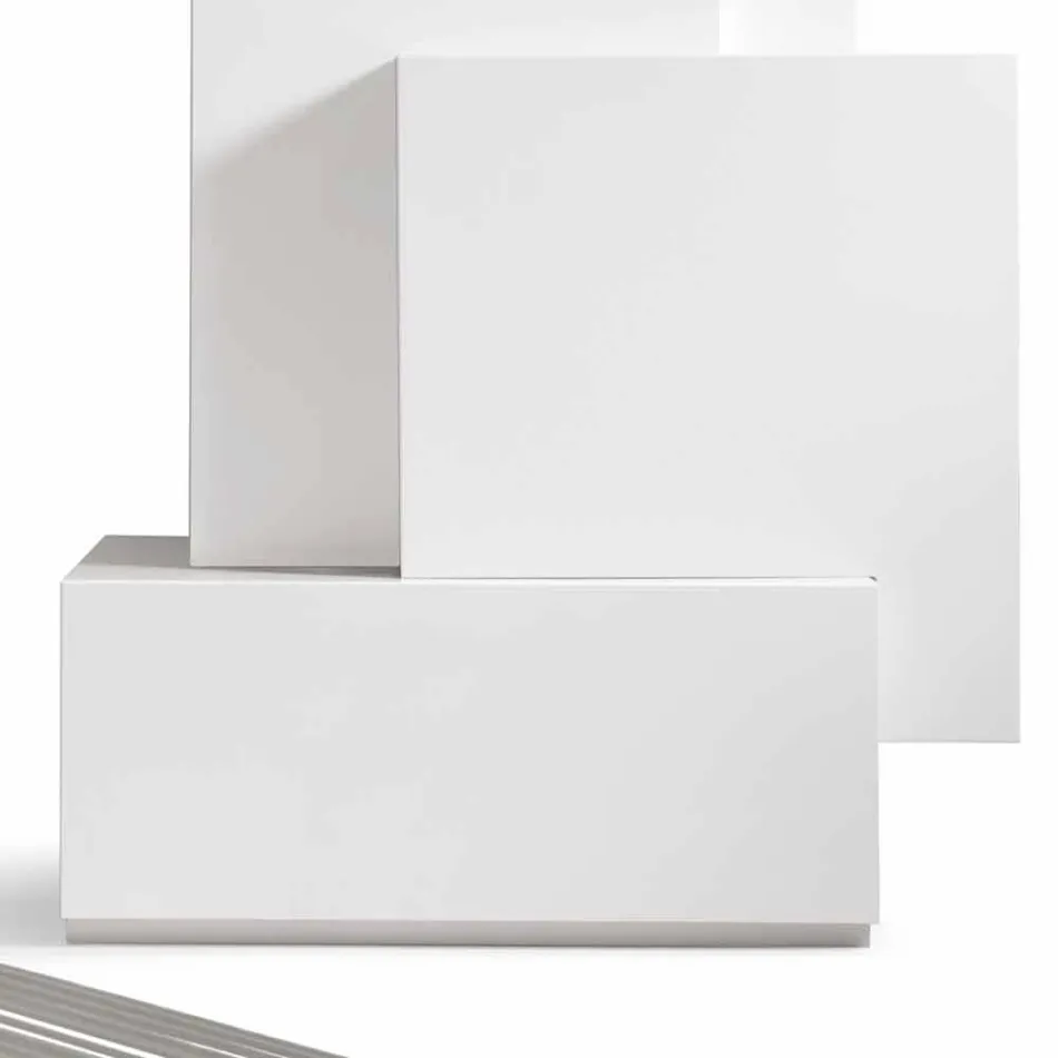 Můj domov Tetris mobilní obývací pokoj konstrukce MDF H196cm vyrobené v Itálii Viadurini