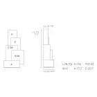 Můj domov Tetris mobilní obývací pokoj konstrukce MDF H196cm vyrobené v Itálii Viadurini