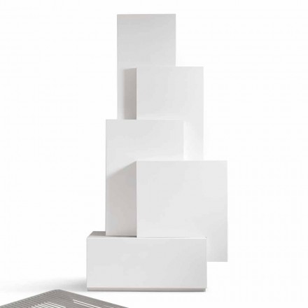 Můj domov Tetris mobilní obývací pokoj konstrukce MDF H196cm vyrobené v Itálii Viadurini