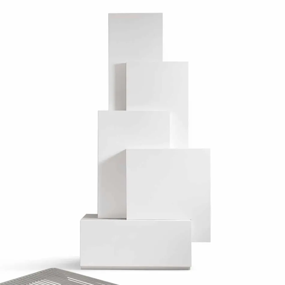 Můj domov Tetris mobilní obývací pokoj konstrukce MDF H196cm vyrobené v Itálii Viadurini