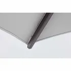 Venkovní deštník 3x3 se světle šedým hadříkem a antracitovou strukturou - Dalton Viadurini