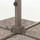 Venkovní deštník 3x3 s polyesterovým hadříkem a hliníkovou tyčí - Texas Viadurini