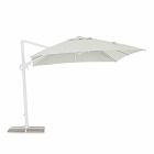 Venkovní deštník 3x3 z bílého hliníku a polyesteru - Fasma Viadurini