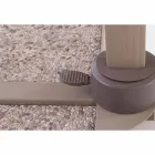 Venkovní deštník 3x4 s polyesterem pískové barvy - plameňák Viadurini