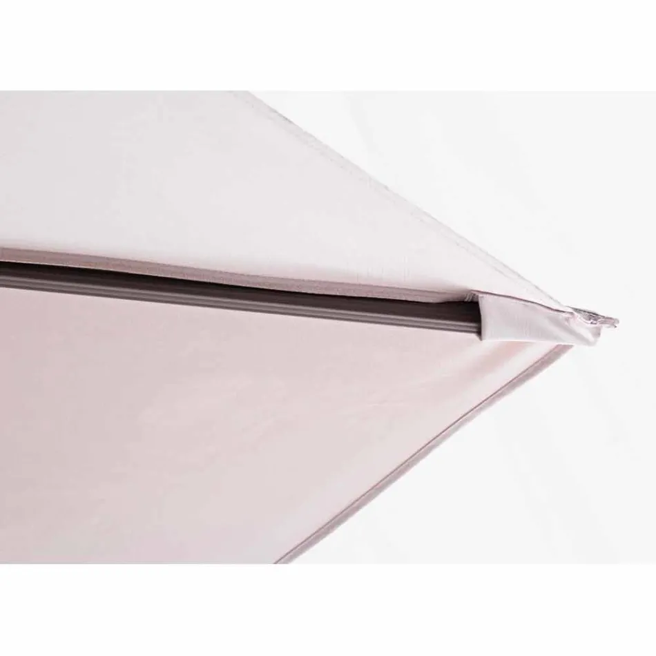 Venkovní deštník 3x4 s polyesterem pískové barvy - plameňák Viadurini