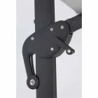 Venkovní deštník 4x4 ze světle šedého polyesteru a hliníku - Daniel Viadurini