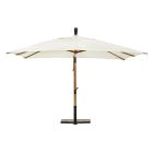 Ecrù venkovní deštník z polyesteru a dřeva 3x3, Homemotion - Passmore Viadurini