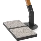 Venkovní deštník ze dřeva a ecru polyesteru 3x4, Homemotion - Passmore Viadurini