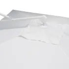 Venkovní deštník z polyesteru s bílou hliníkovou strukturou - Zinica Viadurini