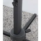 Zahradní deštník 3x4 se světle šedou polyesterovou tkaninou - Dalton Viadurini